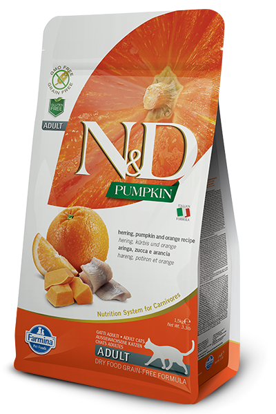Farmina N&D Pumpkin Herring & Orange Dry Cat Food