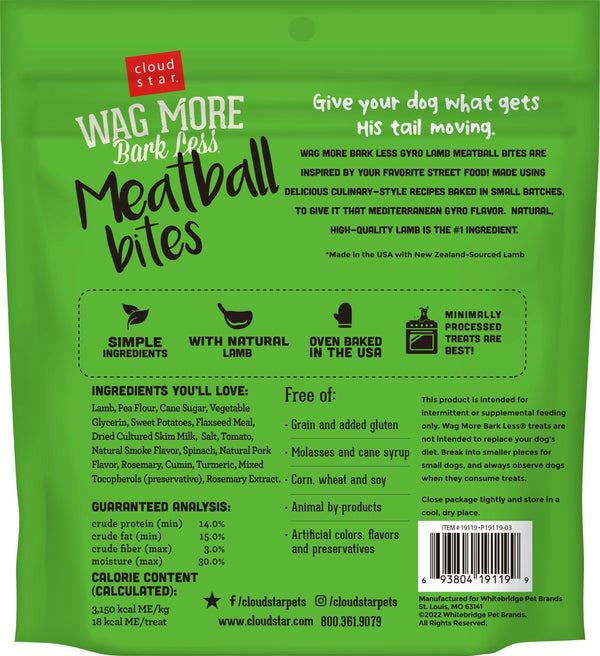 Cloud Star Wag More Bark Less Meatballs Lamb 14oz
