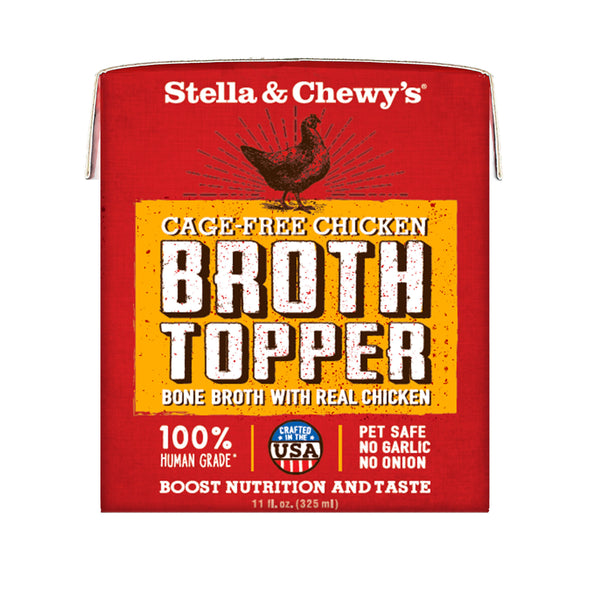 Stella & Chewy's Bouillon Topper Poulet élevé sans cage pour chiens