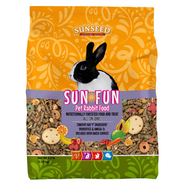SunSeed Sun Fun Nourriture pour lapins, 3.5-lb