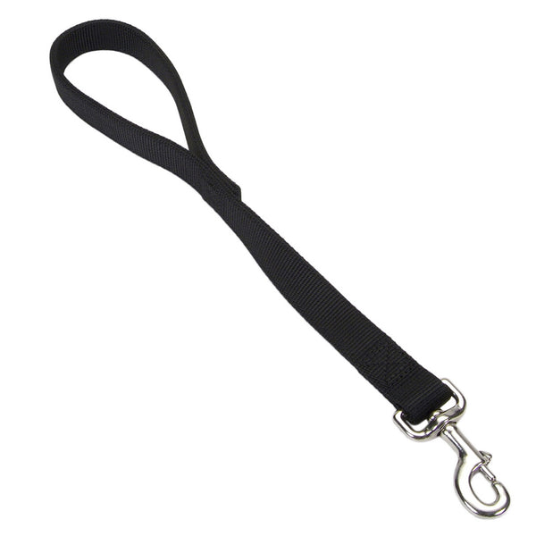 Coastal 1-in Dbl Ply Traffic Dog Leash, Black