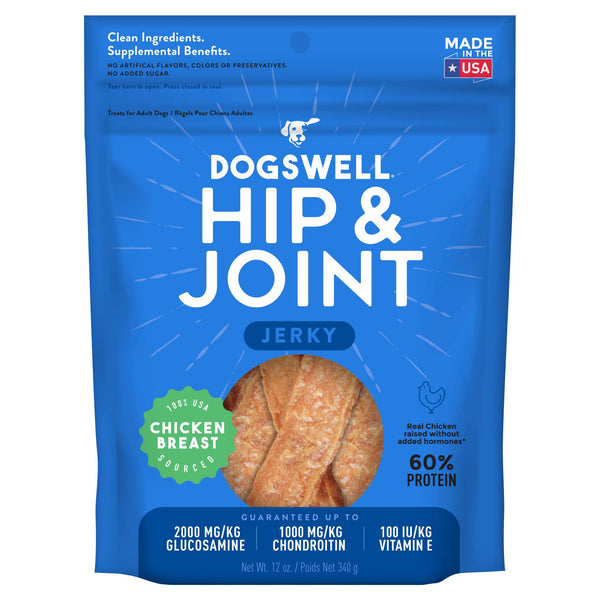 Dogswell Jerky Grain-Free Hip & Joint Chicken Treat