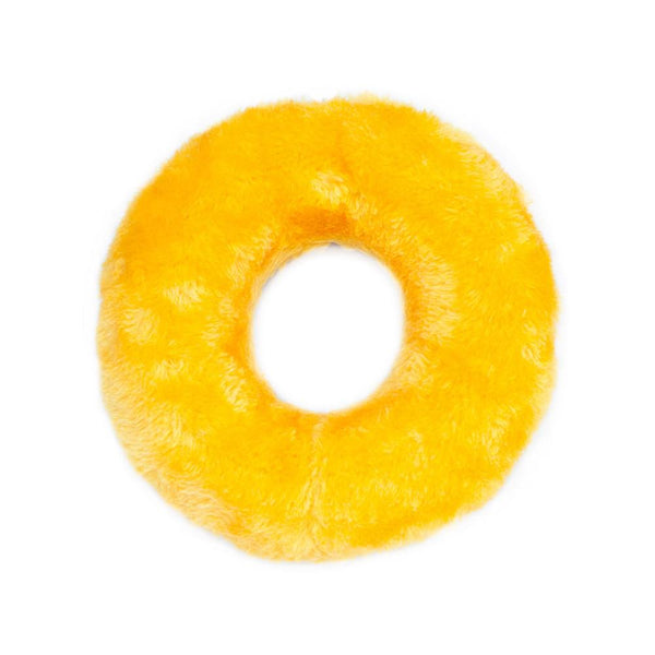 ZippyPaws Donutz Blueberry Dog Toy, Blue/Yellow