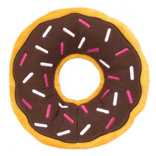 ZippyPaws Donutz Chocolate Jumbo, 10.5 x 10.5 x 3 in