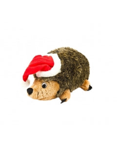 Outward Hound Holiday Hedgehogz with Santa Hat Dog Toy