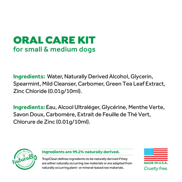 Tropiclean Fresh Breath Oral Care Kit for Dogs
