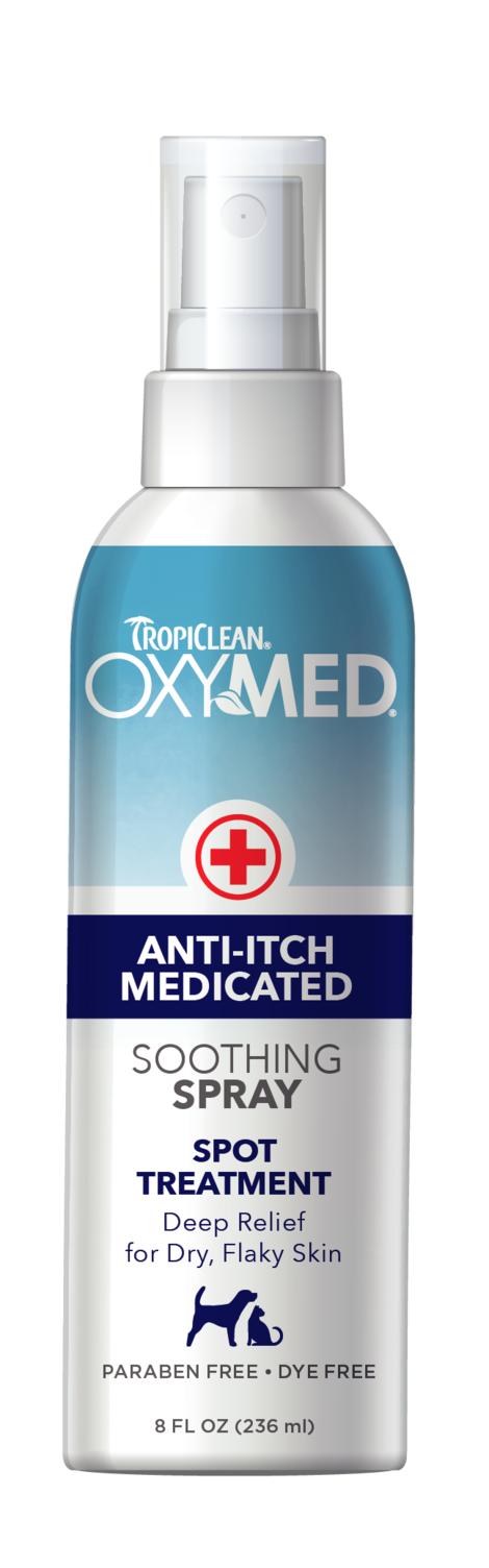 Tropiclean OxyMed Anti-Itch Medicated Soothing Spray for Pets, 8-oz