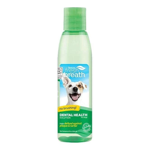 TropiClean Fresh Breath Dental Health Solution Water Additive for Dogs