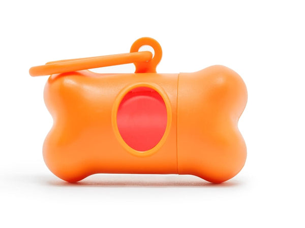 Distributeur de sacs à déchets Modern Kanine Orange et Corail, 1 unité