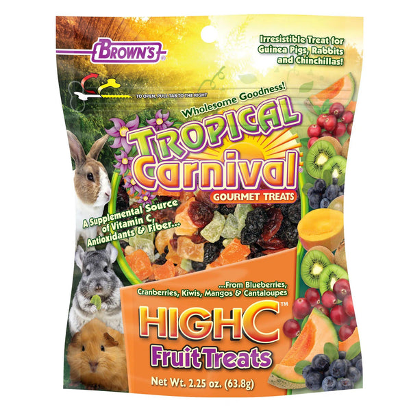 Brown's Tropical Carnival High C Small Animal Treats, 2.25-oz