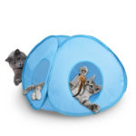 OurPets Pounce House Jouet électronique tournant pour chat dans une tente