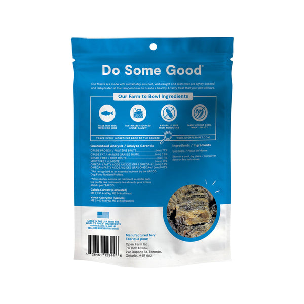 Open Farm Cod Skins Dehydrated Dog Treats, 2.25-oz