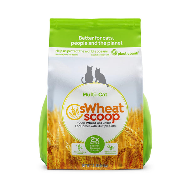 sWheat Scoop Litière naturelle pour chat au blé multi-chats