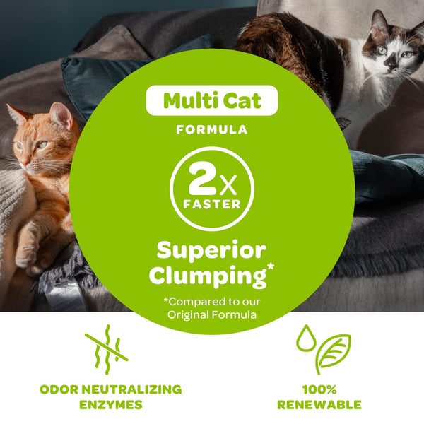 sWheat Scoop Litière naturelle pour chat au blé multi-chats