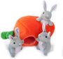 ZippyPaws Zippy Burrow Bunny 'n Carrot Jouet pour chien