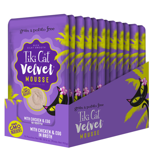 Tiki Cat Velvet Mousse Chicken & Egg Wet Cat Food