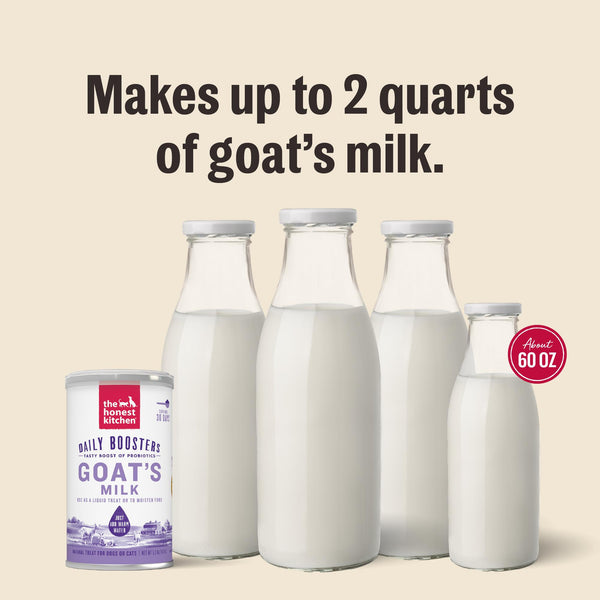 The Honest Kitchen Daily Boosters Instant Goat's Milk with Probiotics for Dogs & Cats
