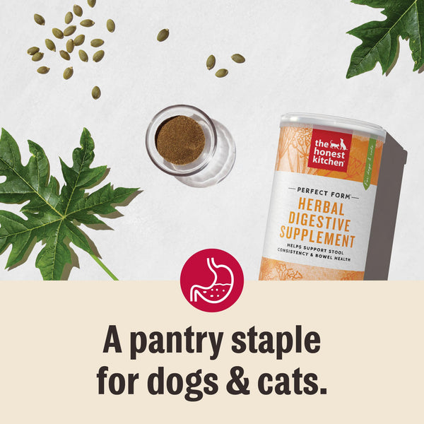 The Honest Kitchen Perfect Form Herbal Digestive Dog & Cat Supplement, 3.2-oz