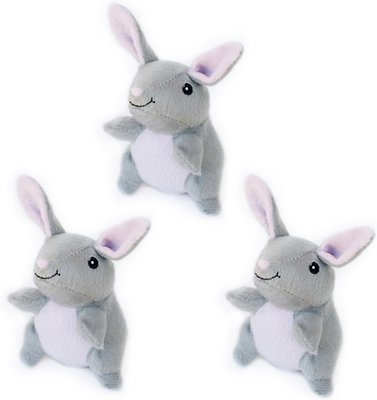 ZippyPaws Miniz Jouet chien Lapin, lot de 3