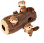 ZippyPaws Zippy Burrow Log avec 3 tamias Jouet pour chien