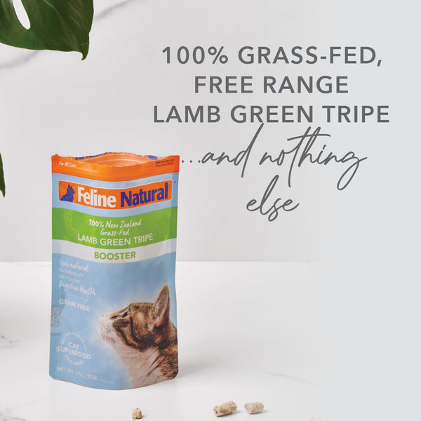 Feline Natural Lamb Green Tripe Booster Freeze-Dried Cat Food, 2-oz|57-gram