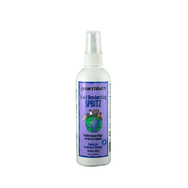 Earthbath 3-in-1 Deodorizing Spritz for Dogs, Mediterranean Magic, 8-oz
