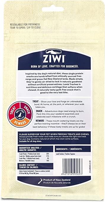 ZIWI Lamb Trachea Air-Dried Dog Treats, 2.1-oz|60-g