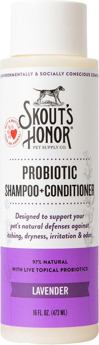 Skout's Honor Probiotic Lavender Pet Shampoo & Conditioner, 16-oz
