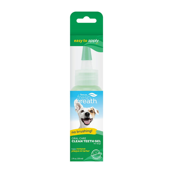 Tropiclean Fresh Breath Oral Care Clean Teeth Gel for Dogs, 2-oz