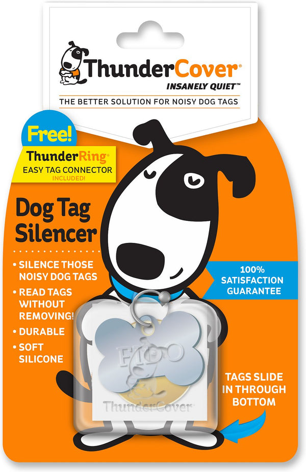 ThunderCover Dog Tag Silencer, Clear