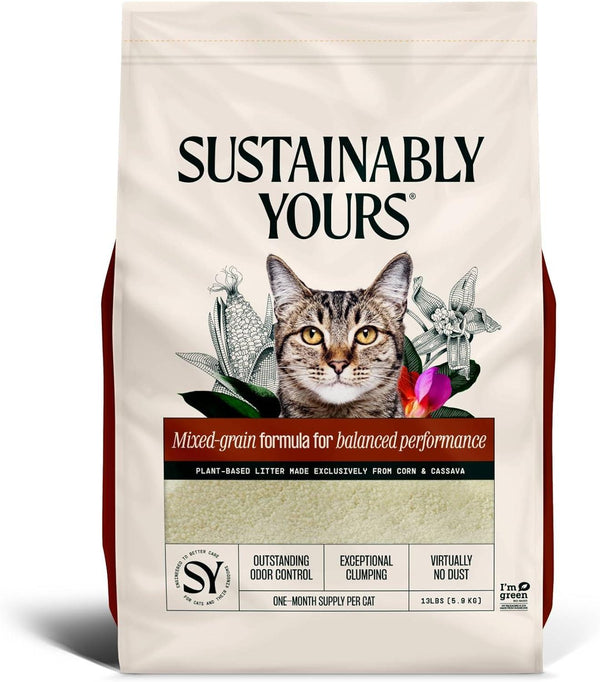 Sustainably Yours Mixed-Grain Formula Cat Litter