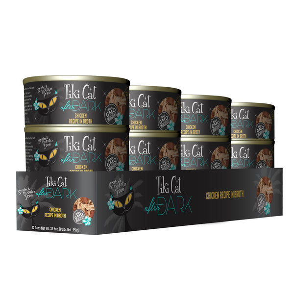 Recette de poulet Tiki Cat After Dark dans un bouillon
