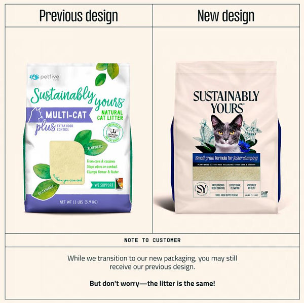 Sustainably Yours Small-Grain Formula Cat Litter