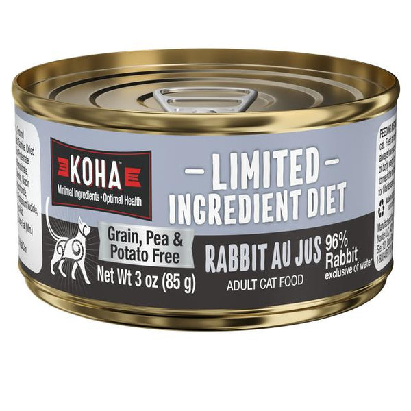 KOHA Limited Ingredient Diet Rabbit Au Jus Wet Cat Food Can