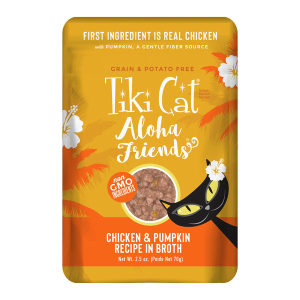 Tiki Cat Aloha Friends Poulet à la citrouille Nourriture humide pour chats
