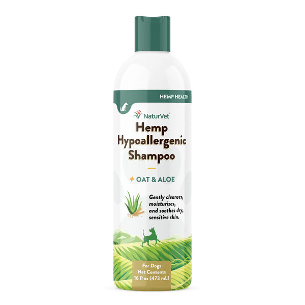 NaturVet H Hypoallergenic Oat & Aloe Dog Shampoo, 16-oz