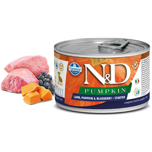 Farmina N&D Pumpkin, Lamb & Blueberry Puppy Starter Wet Dog Food