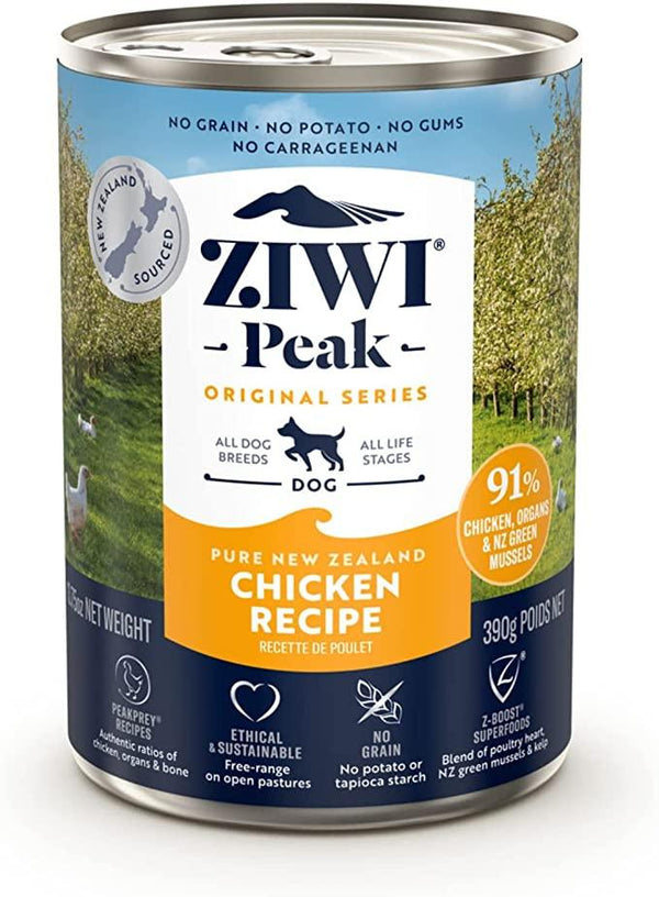 ZIWI Peak Chicken Recipe Wet Dog Food Can