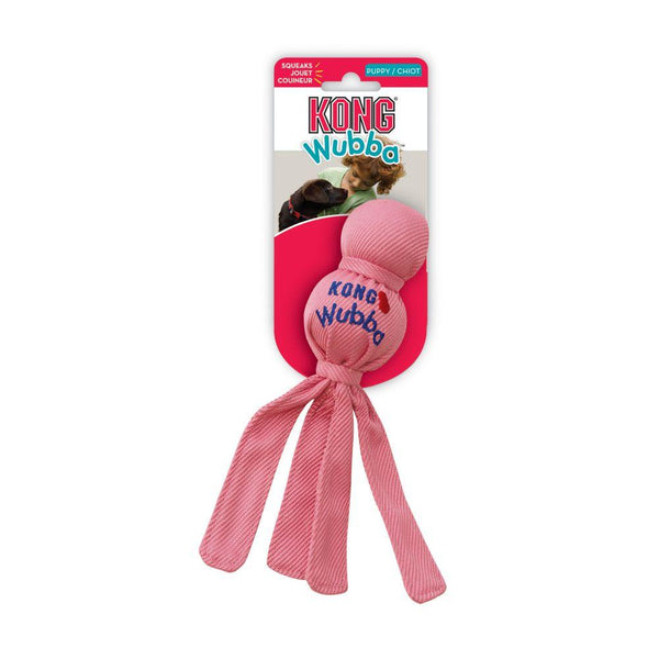 KONG Wubba Puppy Dog Toy, Assorted, Small