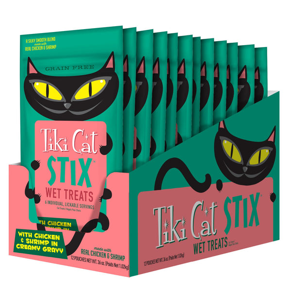 Tiki Cat Stix Chicken & Shrimp Mousse Cat Treat