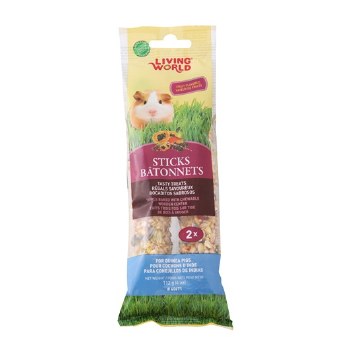 Living World Guinea Pig Sticks Fruit Flavor, 4-oz