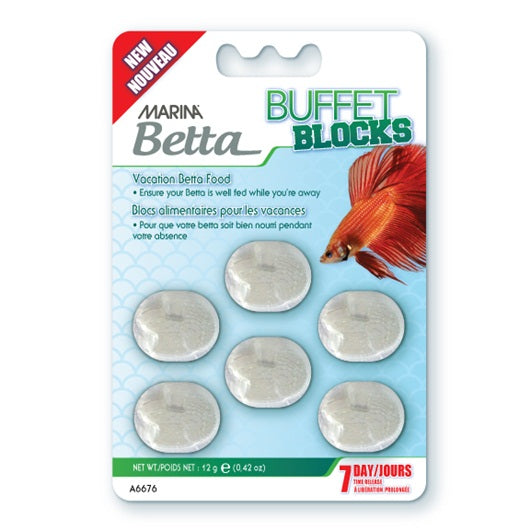 Marina Betta Vacation Block Food, .42-oz