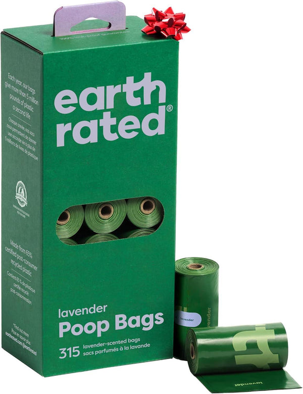 Earth Rated Poop Bags Refill Pack, Lavender-Scented, 315-count