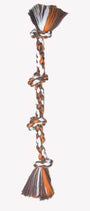 Mammoth 4 Knot Color Chew Rope Tug Jouet pour chien Taille L