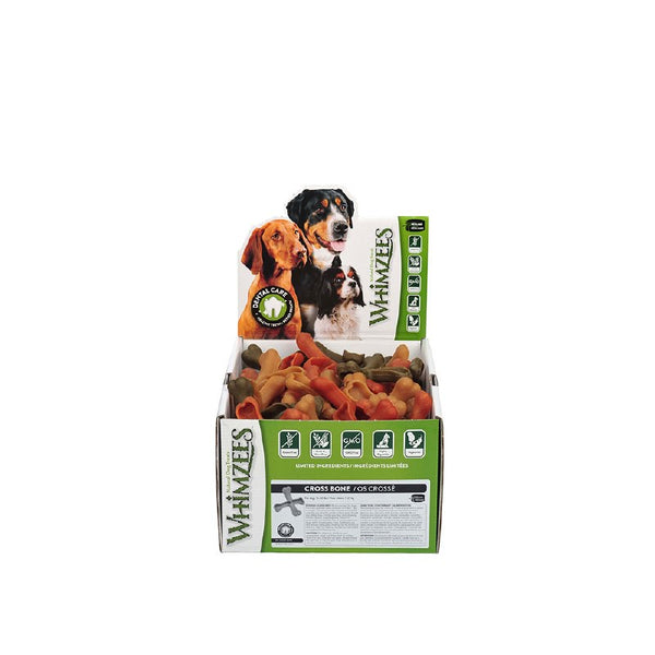 WHIMZEES Cross Bone Dental Dog Treats, 50 count