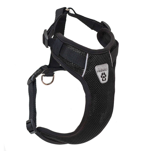 RC Pets Canine Friendly Vented Vest Harness, Black, Large