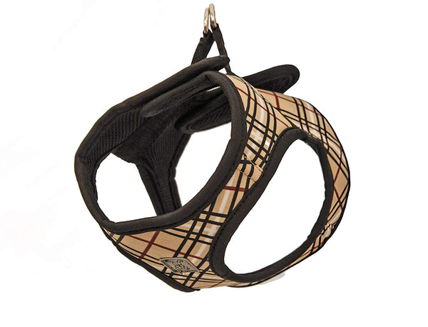 RC Pets Step In Cirque Dog Harness, Tan Tartan