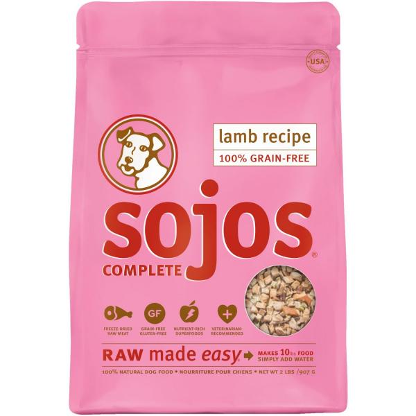 Sojos Complete Lamb Recipe Grain-Free Freeze-Dried Raw Dog Food