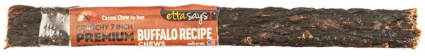 Etta Says! Premium Buffalo Chews Dog Treats, 7-in