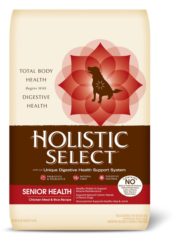 Holistic Select Natural Senior Chicken & Rice Grain Free Dry Dog Food